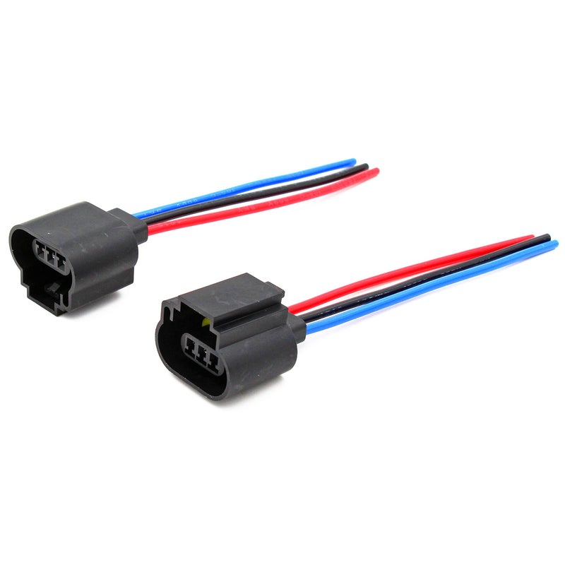 Alla Lighting 9008 H13 Socket Female Adapter Wiring Harness Wire for H13LL Fog Lights Lamps Bulbs (2pcs/pk) - Image 5